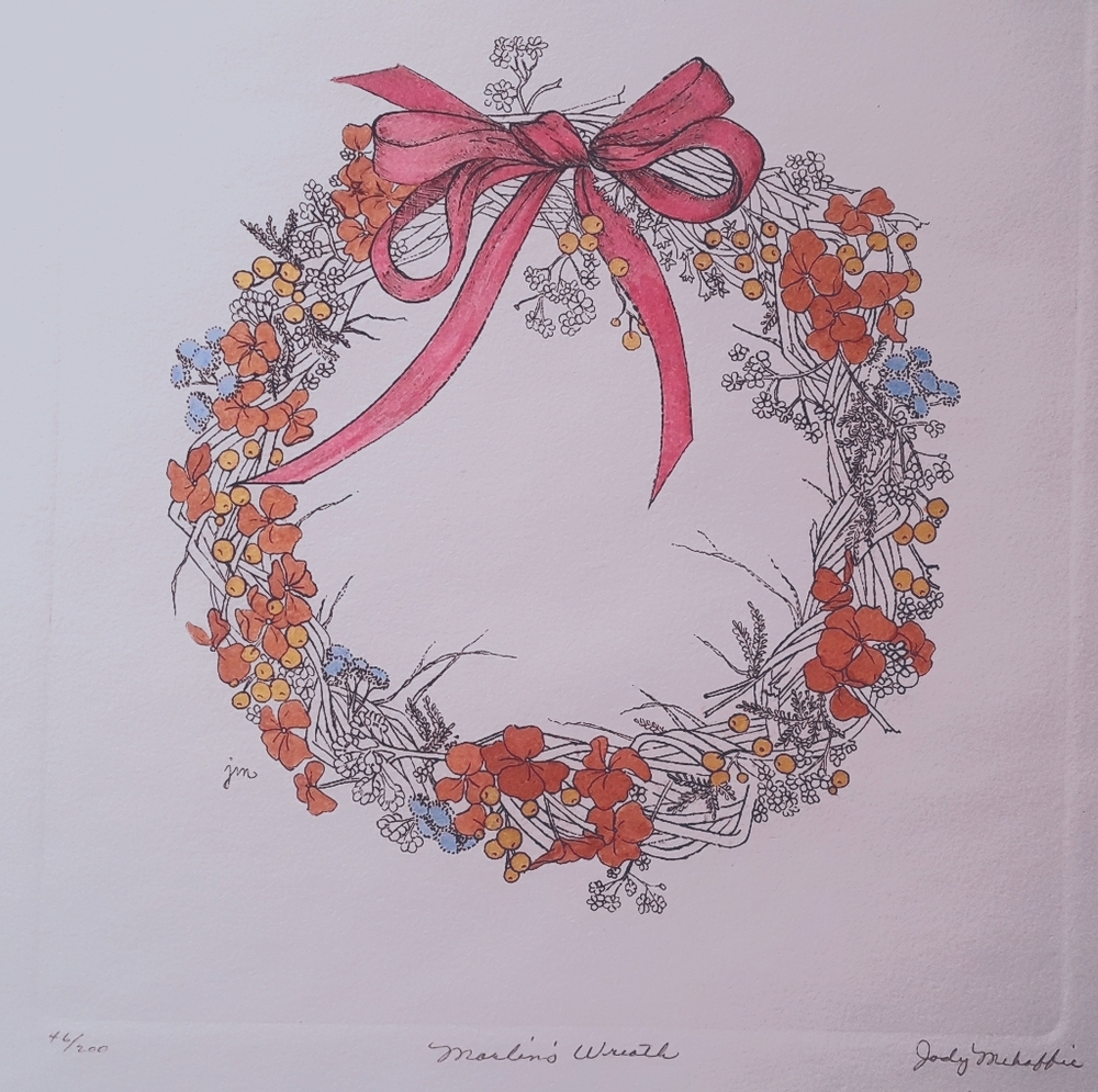 Painting - Marlins Wreath
